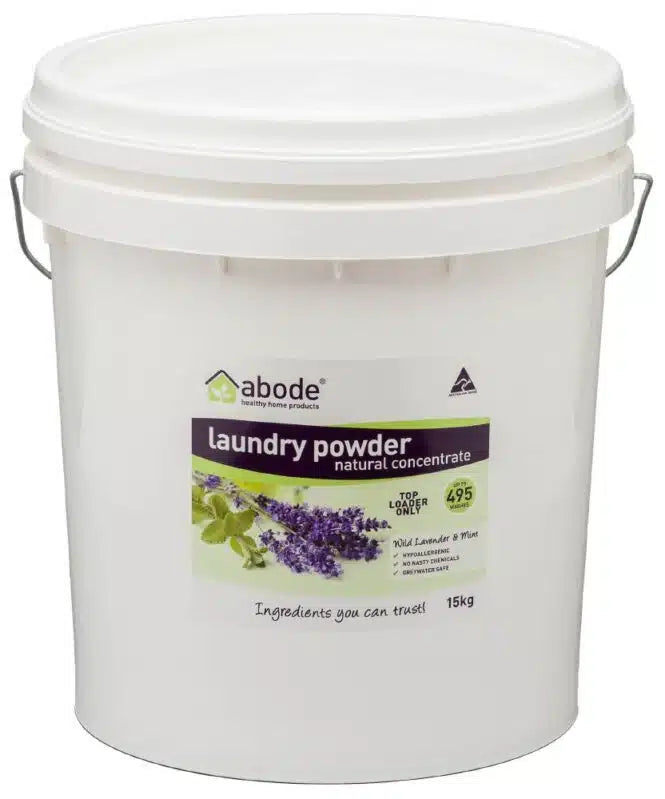 Abode Front & Top Loader Lavender & Mint Laundry Powder 15kg