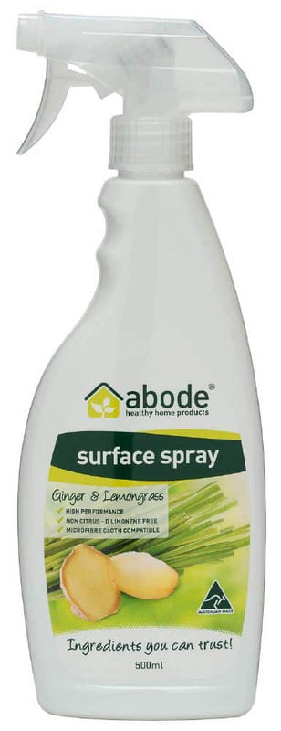 Abode Surface Spray Ginger & Lemongrass 750ml