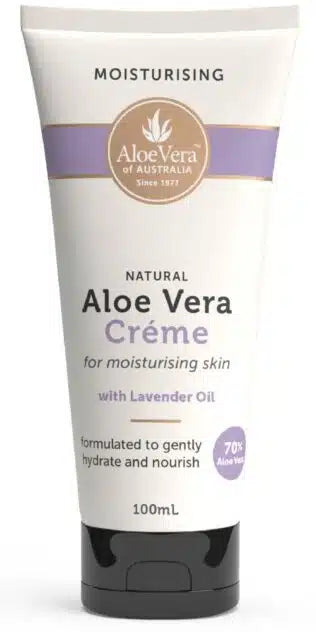 Aloe Vera Creme with Lavender Tube 70% 100ml