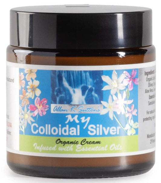 Allan K Sutton's My Colloidal Silver  Organic Cream Infused with Essential Oils 100ml