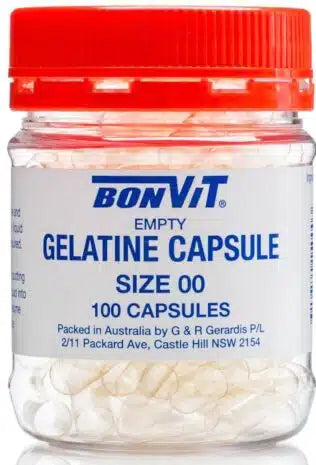 Bonvit Capsules Gelatin 00 size 100c