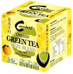 Carwari Organic Green Tea Yuzu Blend x 10 Tea Bags