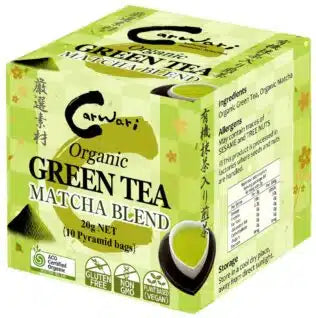 Carwari Organic Green Tea Matcha Blend x 10 Tea Bags