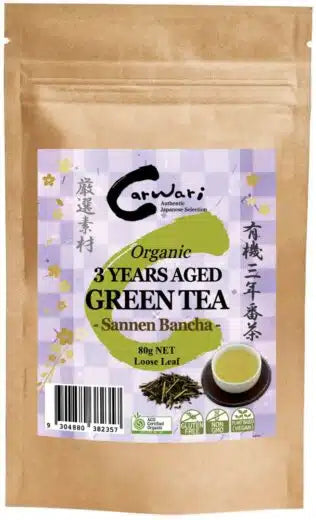 Carwari Organic Green Tea Aged 3 Years 80g