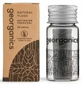 Georganics Natural Floss Activated Charcoal 50m