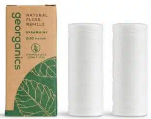Georganics Natural Floss Refill Spearmint 2x50m