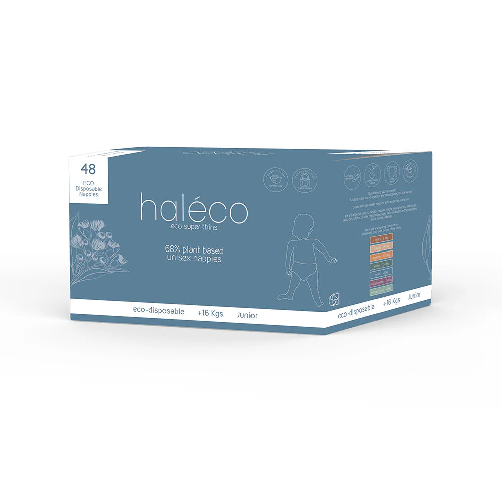 Haleco Junior Nappies (16kg+) 48 Pk