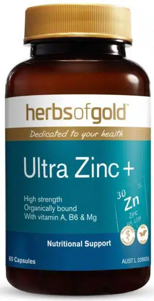 Herbs of Gold Ultra Zinc+ 60c