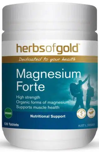 Herbs of Gold Magnesium Forte Organic 120t
