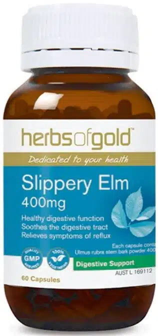 Herbs of Gold Slippery Elm 400mg 60c