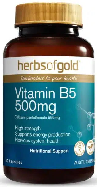 Herbs of Gold Vitamin B5 500mg 60c