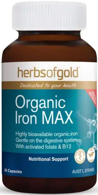 Herbs of Gold Organic Iron Max 30c
