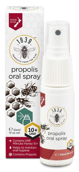 1839 Manuka Honey UMF 10+ Propolis Oral Spray 30ml