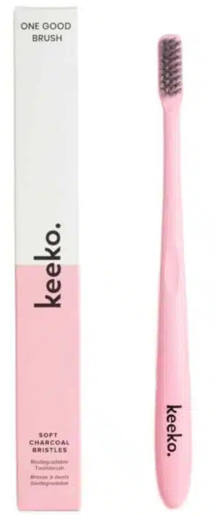 Keeko Toothbrush Pink Biodegradable 1Pk