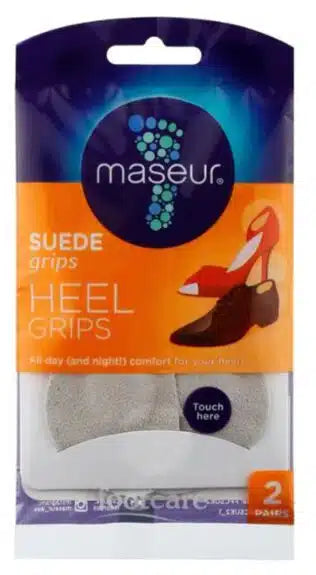 Maseur Footcare Suede Heel Grips Twin