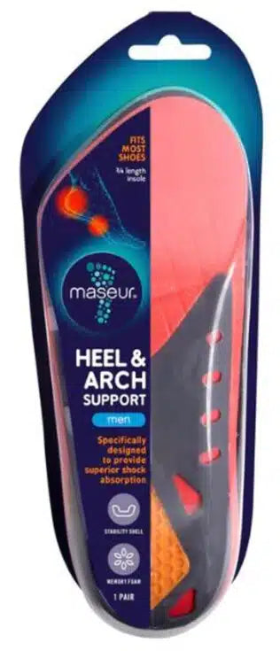 Maseur Footcare Insole Heel & Arch Mens