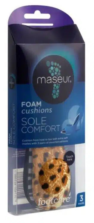 Maseur Footcare Cushion Sole Comfort 3Pk