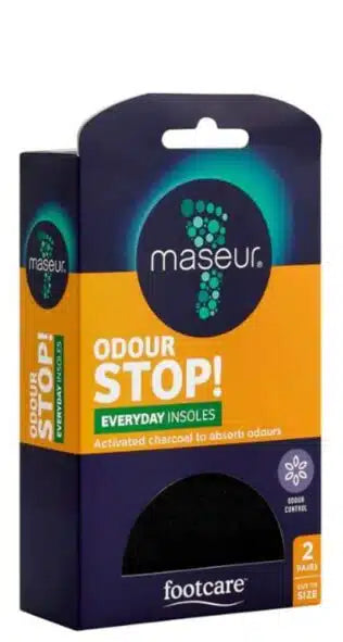 Maseur Footcare Insole Odour Stop Regular Twin Pack