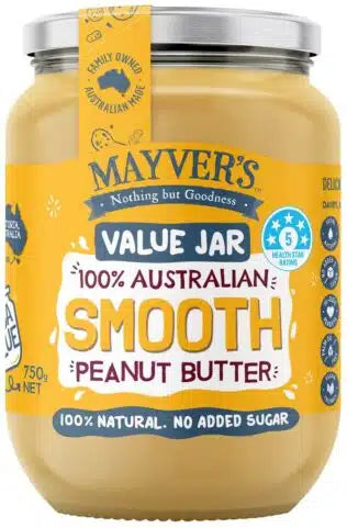 Mayvers Peanut Butter Smooth G/F 750g