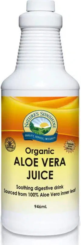 Natures Sunshine Organic Aloe Vera Juice 946ml