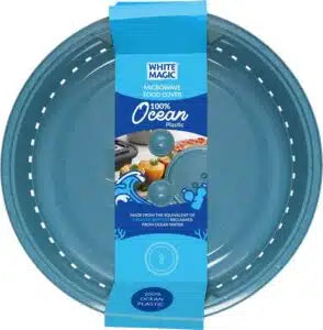 White Magic Ocean Microwave Food Cover