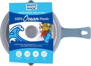 White Magic Ocean Microwave Sauce Pan
