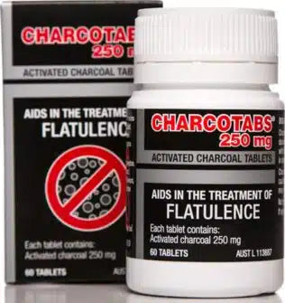 Charco Charcoal Caps Activated 250mg 60t