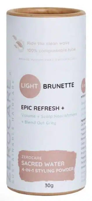 Zerocare Sacred Water Styling Powder Light Brunette 30g