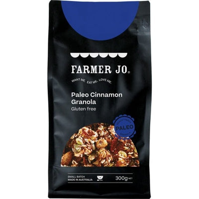 Farmer Jo Paleo Cinnamon Granola G/F 300g - The O.G Me