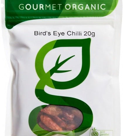 Gourmet Organic Bird's Eye Chili 20g Sachet x 1 - The O.G Me