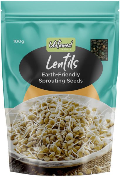 Untamed Lentils Earth-Friendly Sprouting Seeds G/F 100g - The O.G Me
