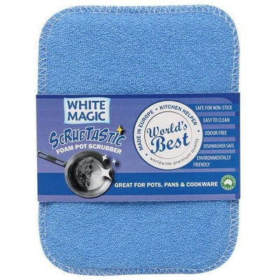 White Magic Scrubtastic Foam Pot Scrubber - The O.G Me